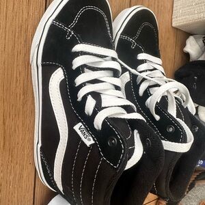Vans Black and White Classic Skate Sneakers